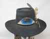 "All Seeing Eye" Honeywood ORIGINAL DESIGN Hand Embroidered Lone Hawk Hat