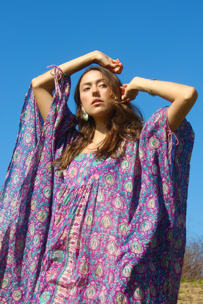 "The Holy Grail" Rare 1970s Adini Caftan Goddess Dress