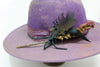 "Violet Hawk" One of a Kind Lone Hawk Hat