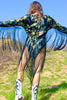 "Tulsa Queen" Antique Hand Embroidered Piano Shawl Dress