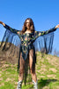 "Tulsa Queen" Antique Hand Embroidered Piano Shawl Dress