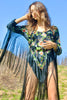 "Tulsa Queen" Antique Hand Embroidered Piano Shawl Dress
