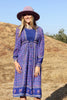 Periwinkle Vintage Indian Gauze Dress