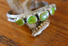 Roie Jaque Navajo Made Vintage Green Turquoise Cuff Bracelet
