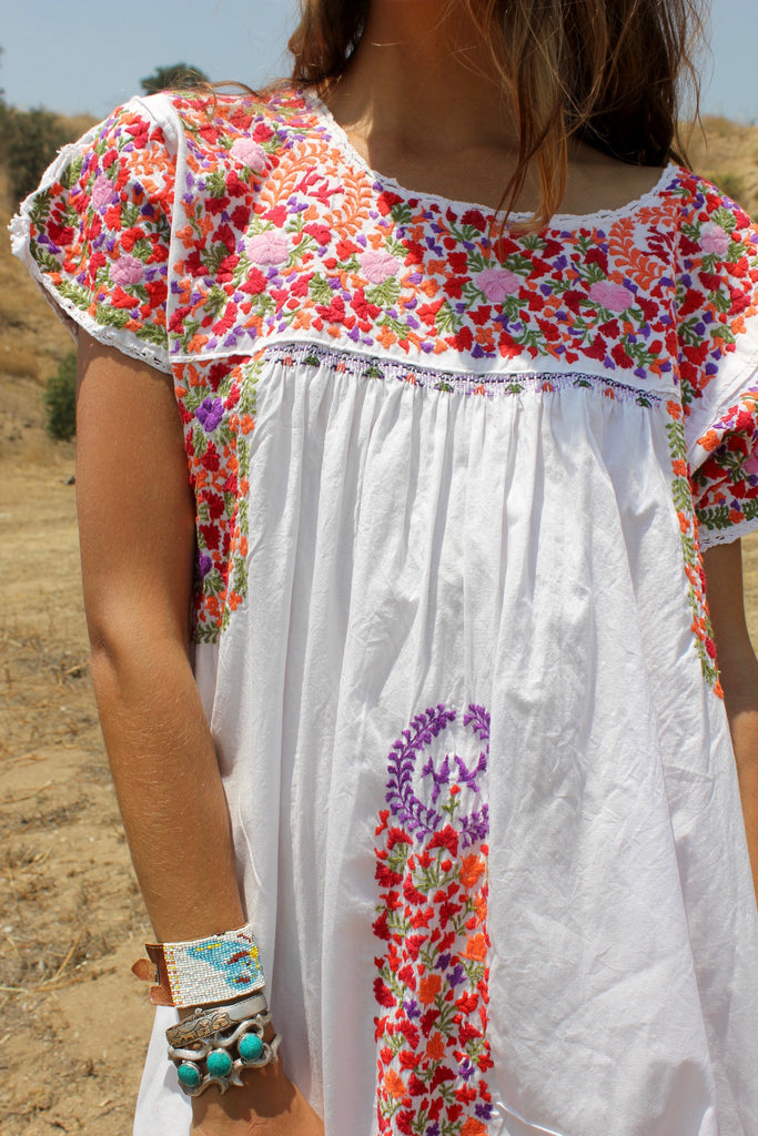 "San Antonio Beauty" Large Hand Embroidered Oaxacan Wedding Dress