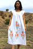 *SALE* Cross Stitched Ethnic Hand Embroidered Bohemian Maxi Dress