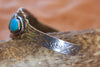 Tri-Stone Fred Harvey Era Stamped Native American Bracelet