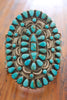 STUNNING Old Pawn Native American Turquoise Cluster Cuff