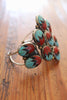 Navajo Inlay RARE and One of a Kind Coral and Turquoise Cuff from The Calamity Pass Collection