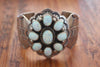 Navajo Silversmith Ray Bennett Handcrafted Sterling Bracelet with Opals
