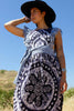 "Indigo Batik" Honeywood Original One-of-A-Kind Pinafore Dress