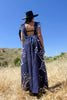 "Indigo Batik" Honeywood Original One-of-A-Kind Pinafore Dress