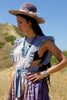 "Lilac Sun" Honeywood Original Pinafore Dress Indian Cotton Block Print