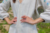 Early Century Eastern European Hemp Hand Embroidered Dress
