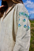 Early Century Eastern European Hemp Hand Embroidered Dress