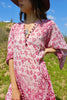 "Rosè" Vintage 1970s Adini Style Indian Block Print Gauze Dress