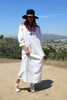 1970s Mexican Folk Art Cotton Maxi Dress