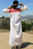 1970s Mexican Folk Art Cotton Maxi Dress