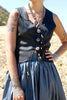 Handmade Deerskin Vest with Concho details