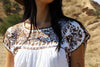 Earthy Oaxacan Beauty 1970s Hand Embroidered Maxi Dress