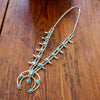Native American Squash Blossom with Turquoise Signed Sterling