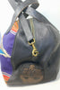 "Cobalt and Orange" Antique Chimayo Honeywood Overnighter Bag Handmade with Elk