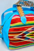 1930s Antique Mexican Saltillo Honeywood Original One-of-A-Kind Overnighter Bag