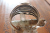 Signed Navajo Elegant Handmade Sterling Turquoise Cuff