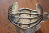 Signed Navajo Elegant Handmade Sterling Turquoise Cuff