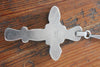 Old Pawn Large Handmade Native American Navajo Sterling and Turquoise Cross