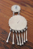 X-Large Zuni Turquoise Cluster Dangle Earrings