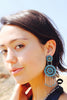 X-Large Zuni Turquoise Cluster Dangle Earrings