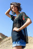 Folk Beauty Hand Embroidered 1940s Peasant Blouse
