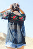 Folk Beauty Hand Embroidered 1940s Peasant Blouse