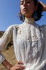 Exceedingly rare c.1910  Art Nouveau Austrian Secessionist Owl Motif Blouse