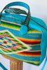 1930s Mexican Saltillo Textile Handmade Honeywood Overnighter Bag