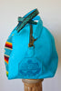1930s Mexican Saltillo Textile Handmade Honeywood Overnighter Bag