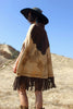Vintage Handmade Suede Poncho