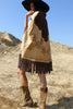 Vintage Handmade Suede Poncho
