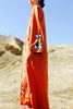 RARE "cosmic folk" 1970s hand embroidered egyptian maxi dress