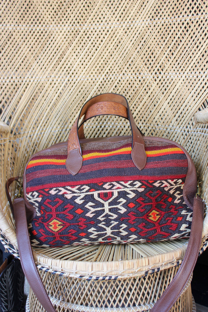 Honeywood Original "Gypsy Overnighter" One of a Kind Carpet Bag