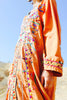 RARE "cosmic folk" 1970s hand embroidered egyptian maxi dress
