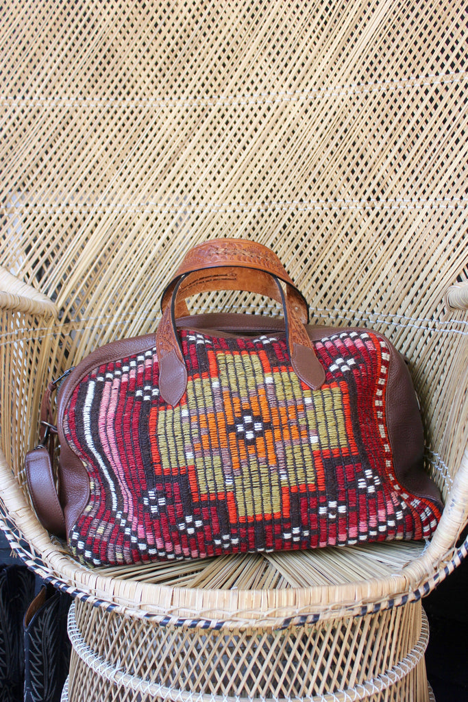 Honeywood Orginal "Gypsy Overnighter" One of a Kind Carpet Bag
