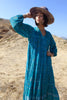 RARE "Jade Green" Vintage 1970s Indian Gauze Dress