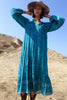 RARE "Jade Green" Vintage 1970s Indian Gauze Dress