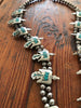 ntique Navajo Sterling "Peyote Bird" Squash Blossom