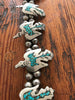 ntique Navajo Sterling "Peyote Bird" Squash Blossom