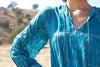 RARE "Jade Green" Vintage 1970s Indian Gauze Dress