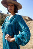 RARE "Jade Green" Vintage 1970s Indian Gauze Dress