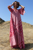 Stunning 1970s Phool Block Print Bohemian Dress